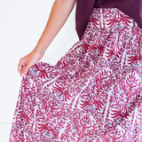 Emily Maxi Skirt - Blossom Maroon