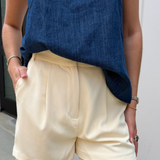 Butter Lace Dress Shorts - Yellow