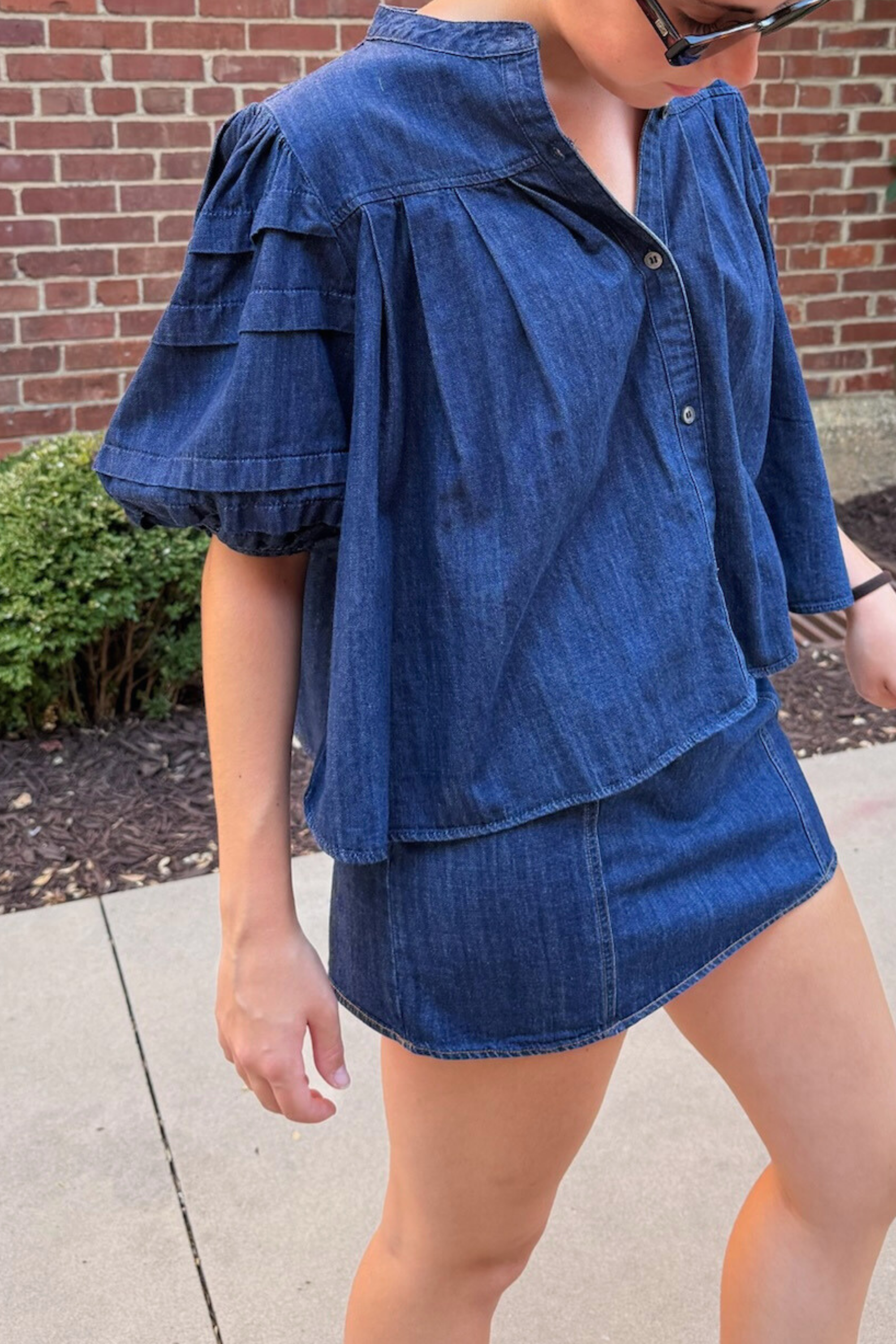 Kelli Denim Mini Skirt - Denim