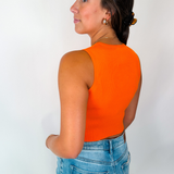 Best Basic Knit Tank - Orange