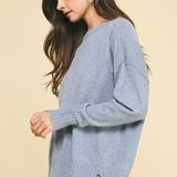Anders Crewneck Sweater - Dusty Blue