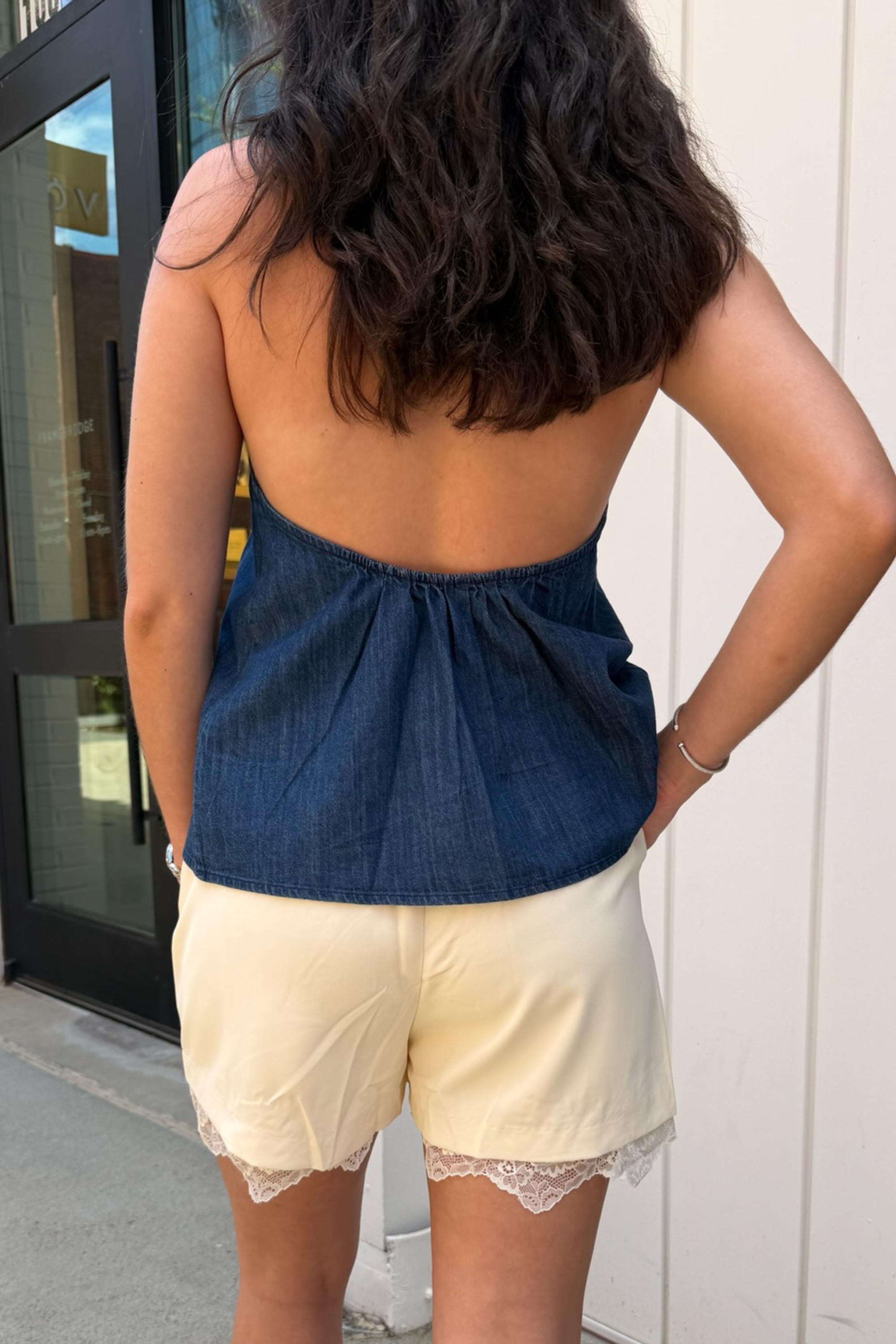 Butter Lace Dress Shorts - Yellow