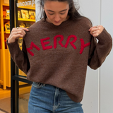 Merry Merry Sweater - Brown