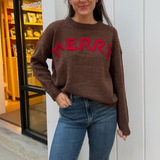 Merry Merry Sweater - Brown