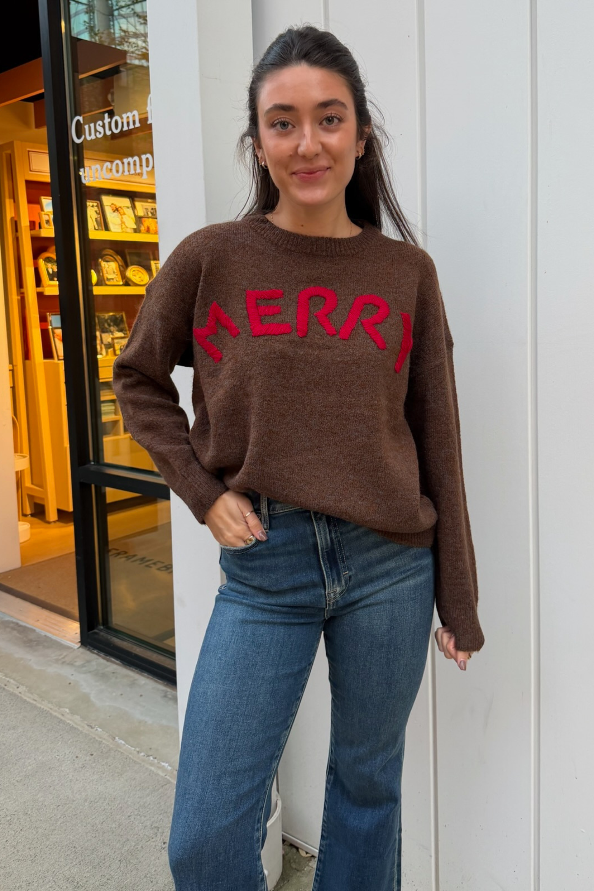 Merry Merry Sweater - Brown