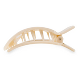 Small Flat Square Clip - Almond Beige