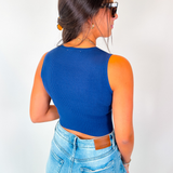 Best Basic Knit Tank - Deep Blue