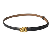 Golden Knot Belt - Black