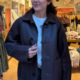 Blair Stitch Sherpa Fleece Jacket - Black