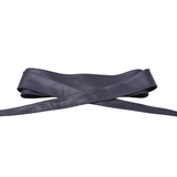 Suede Leather Wrap Belt - Navy