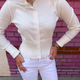 Kyle Cardigan Sweater - Bright White