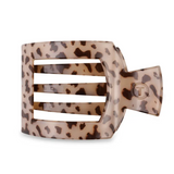 Small Flat Square Clip - Blonde Tortoise