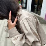 Collie Short Trench Coat - Beige