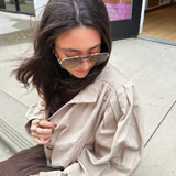 Collie Short Trench Coat - Beige