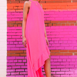 High Drama Maxi Dress - Hot Pink