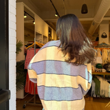 Lennon Oversized Rugby Sweater - Blue