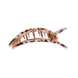 Small Flat Square Clip - Blonde Tortoise