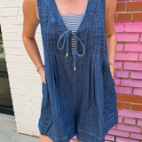 Yana Denim Romper - Denim