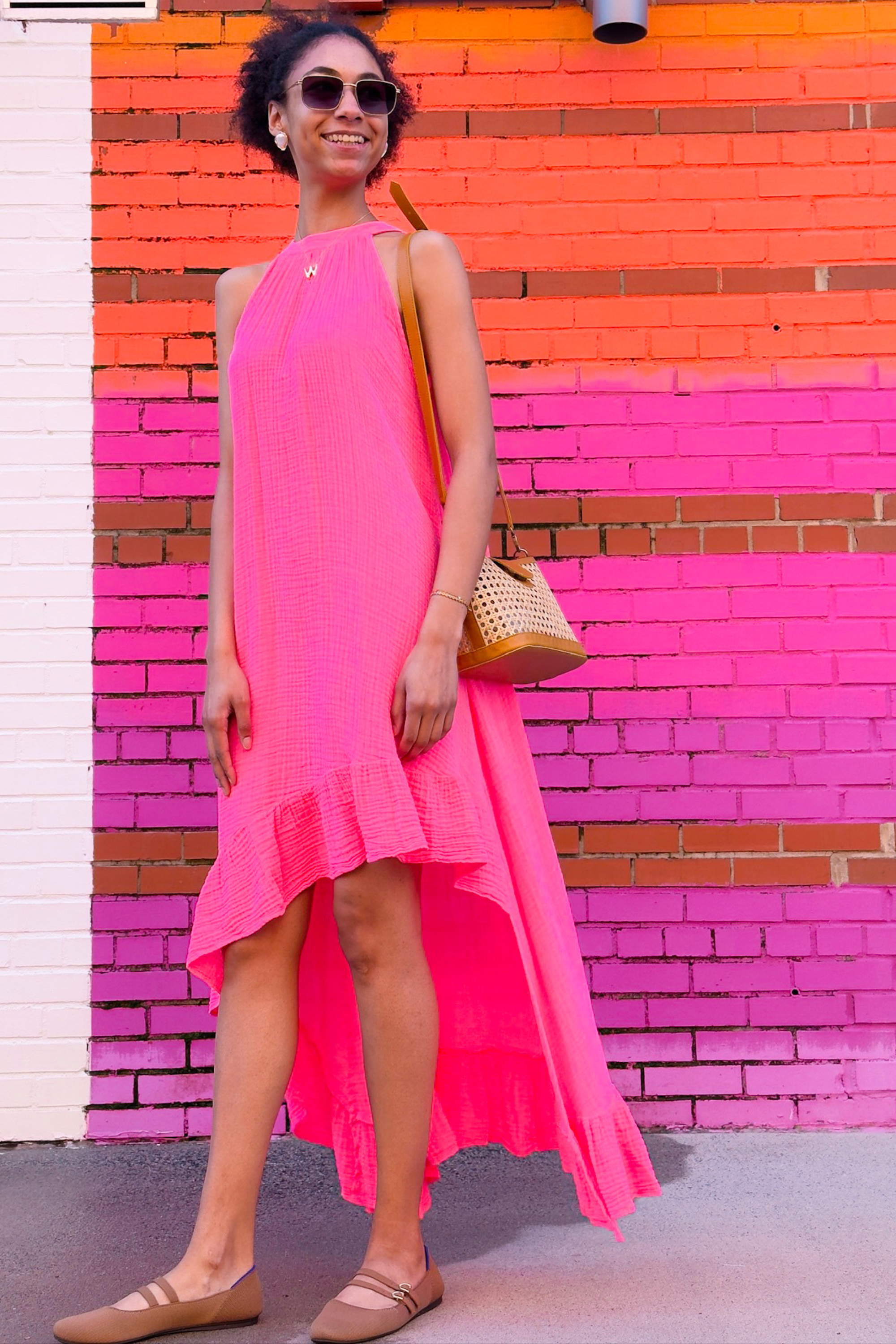 High Drama Maxi Dress - Hot Pink