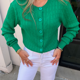 Monroe Cardigan - Shamrock