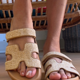 Hayzlen Sandal - Camel Woven