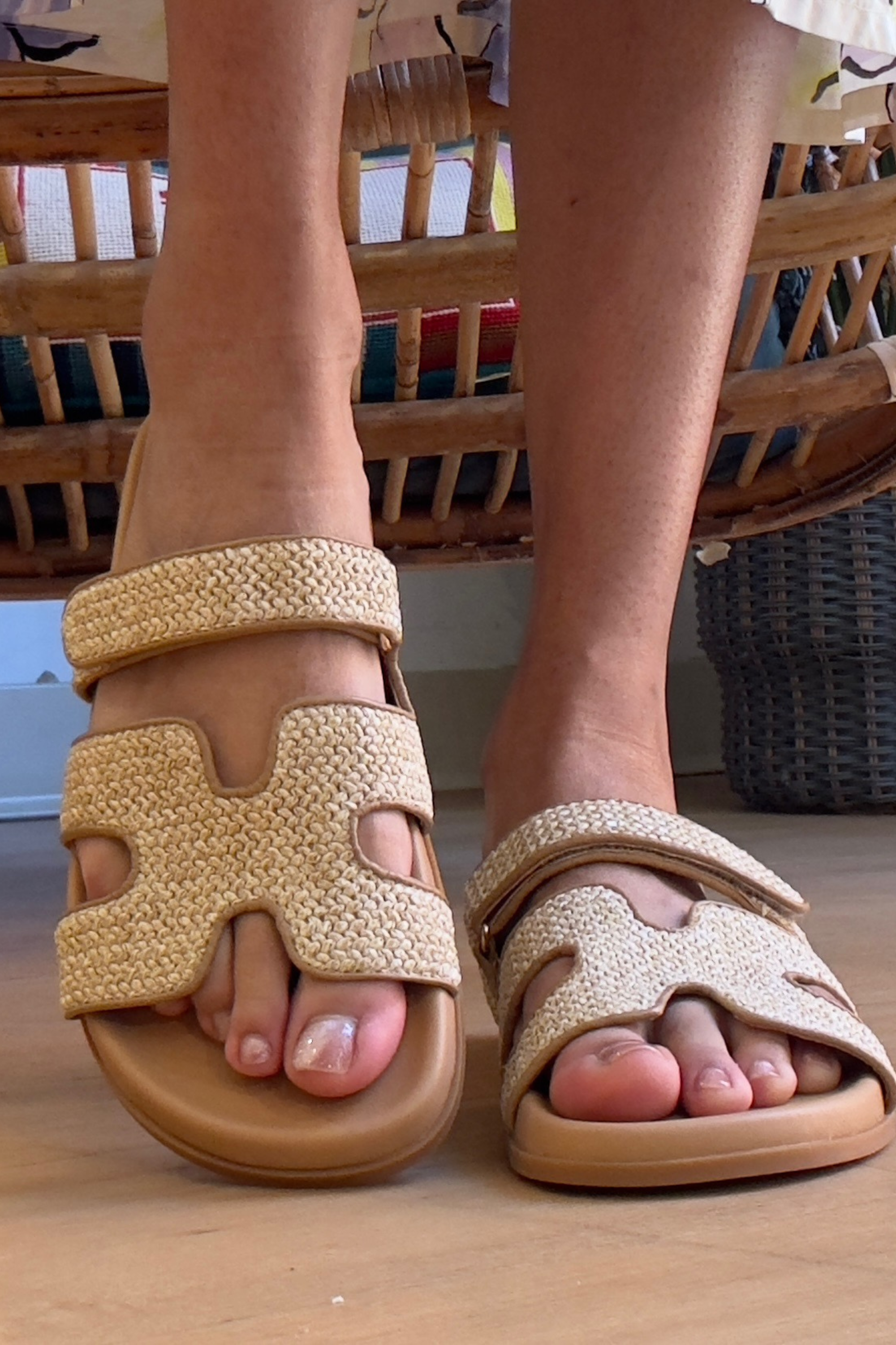 Hayzlen Sandal - Camel Woven