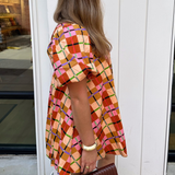 Paloma Plaid Mini Dress - Multi