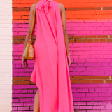 High Drama Maxi Dress - Hot Pink