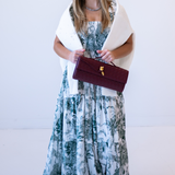 Lil Smocked Maxi Dress - Toile Dark Green