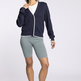 Jessie V-Neck Cardigan - Charcoal Blue