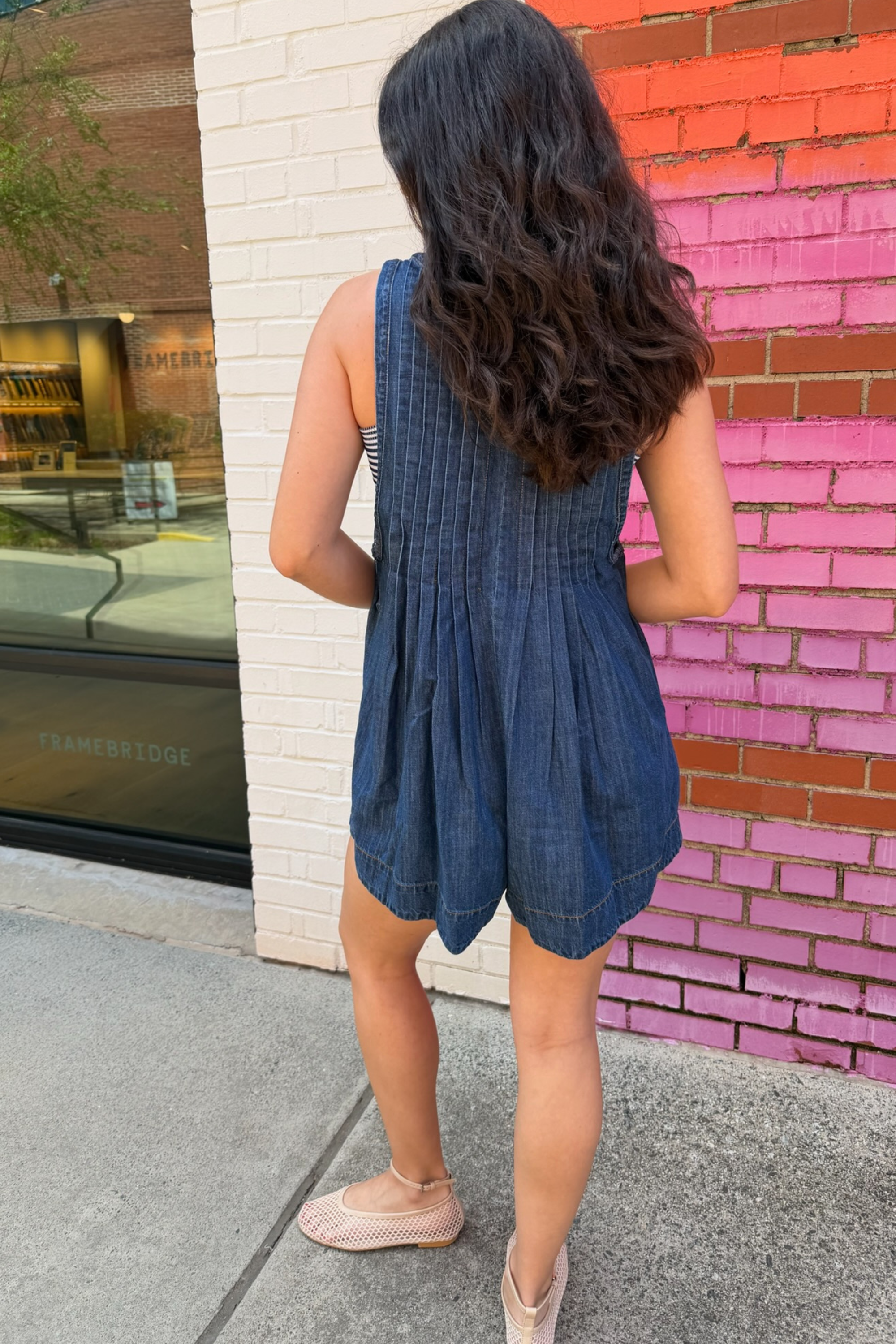 Yana Denim Romper - Denim