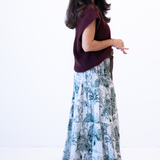 Lucy Smocked Maxi Skirt - Toile Dark Green