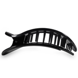 Small Flat Round Clip - Jet Black