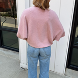 Mia Crewneck Batwing Sweater - Dusty Rose