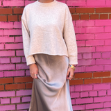 Nat Silky Slip Skirt - Mocha