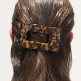 Medium Flat Rectangle Clip - Tortoise