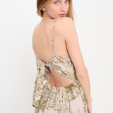 Santorini Sketch Maxi Dress - Olive