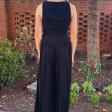 Brinley High Neck Maxi Dress - Black