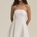 The Favorite Mini Linen Dress - Bright White