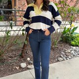 Gia Bootcut High Rise Wide Leg - Dark Denim