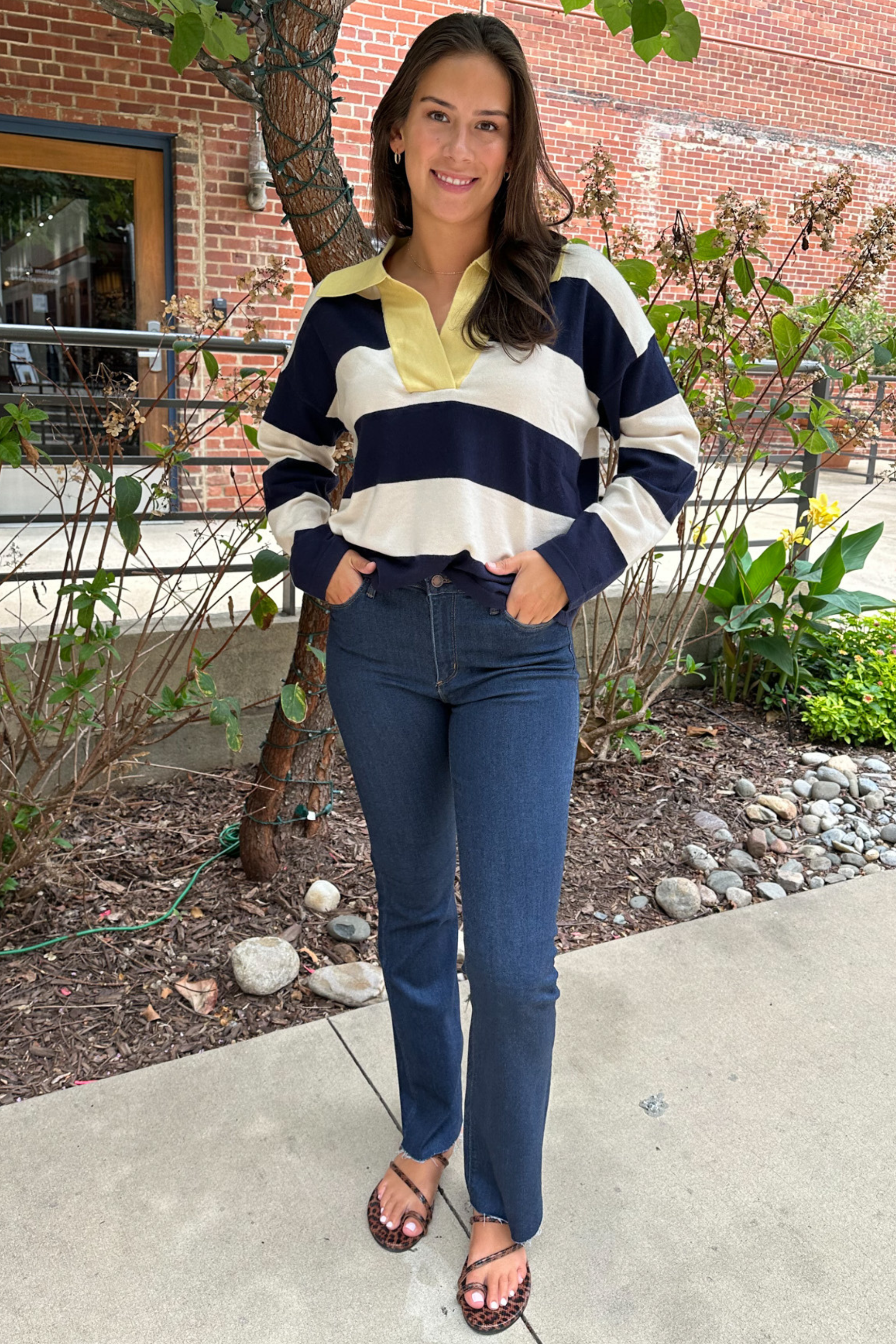 Gia Bootcut High Rise Wide Leg - Dark Denim