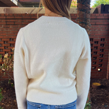 Emma Mock Neck Sweater - Ivory