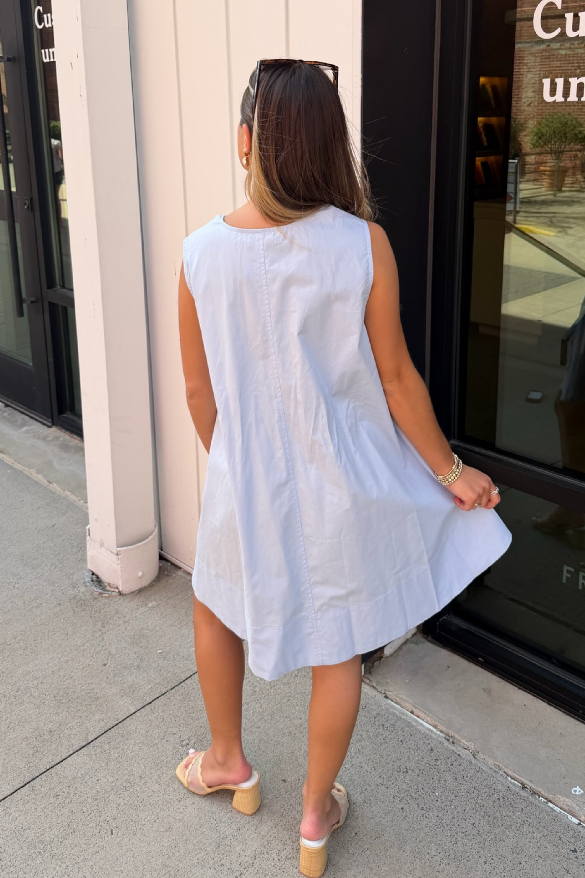 Katherine Mini Dress - Light Blue