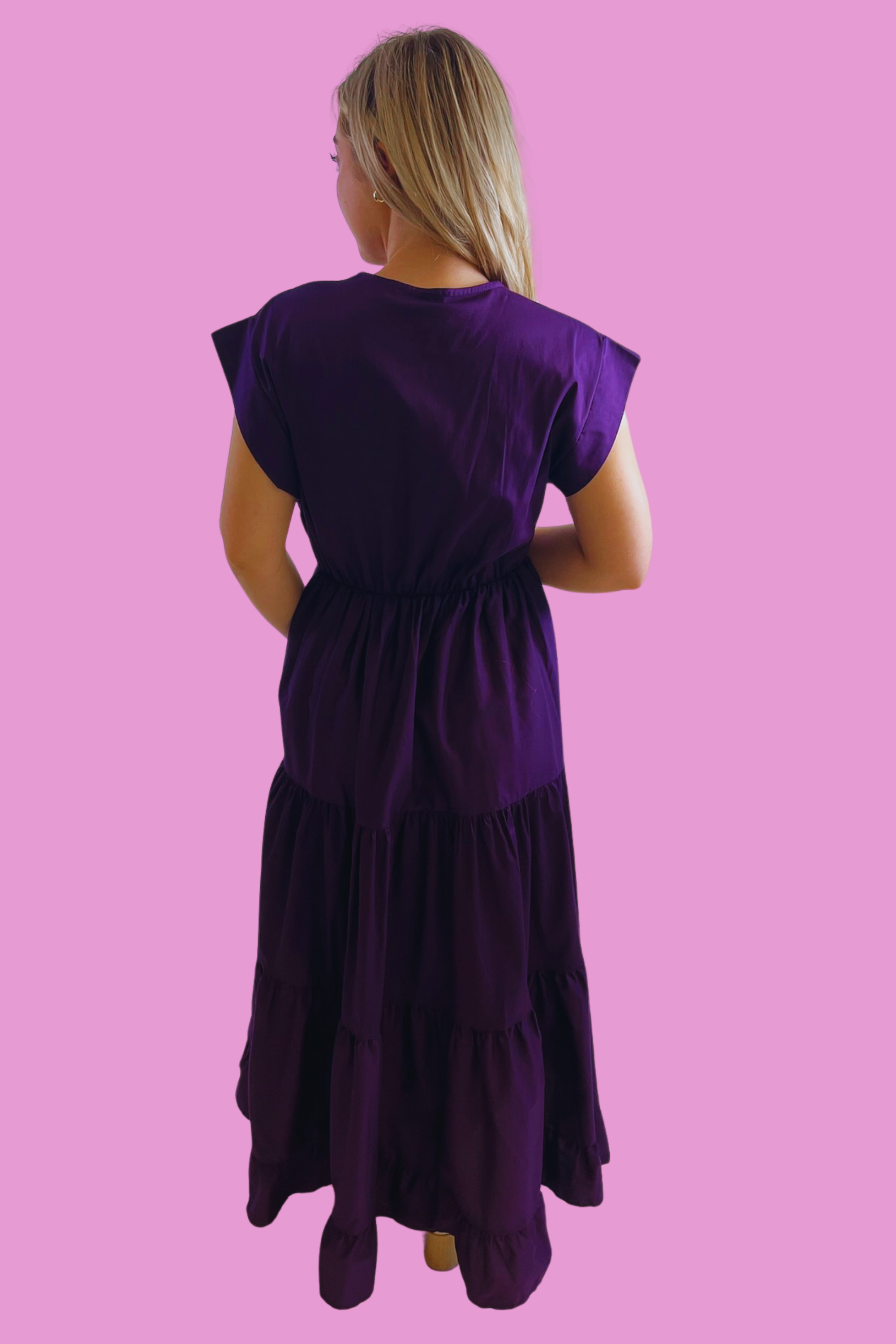 Tahoe Tiered Maxi Dress - Violet