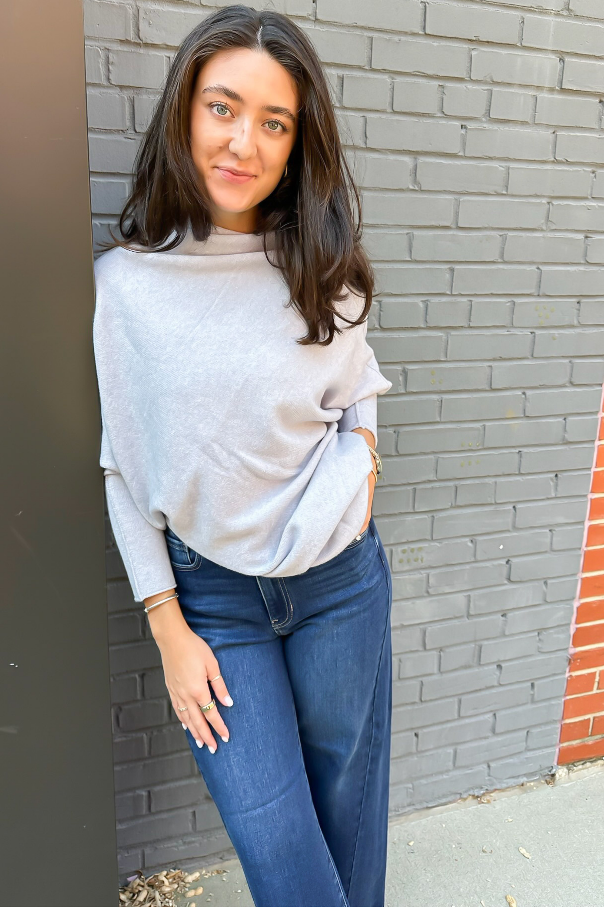 Gia High Rise Wide Leg - Dark Denim