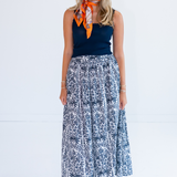 Emily Maxi Skirt - Blossom Navy