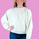 Rylee Ribbed Sweater - Ivory