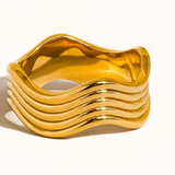 Ivan Gold Wavy Ring
