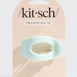 Small Flat Round Cloud Clip - Sage Leaf