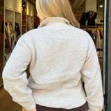 Emily Snap Henley Sweater - Oat